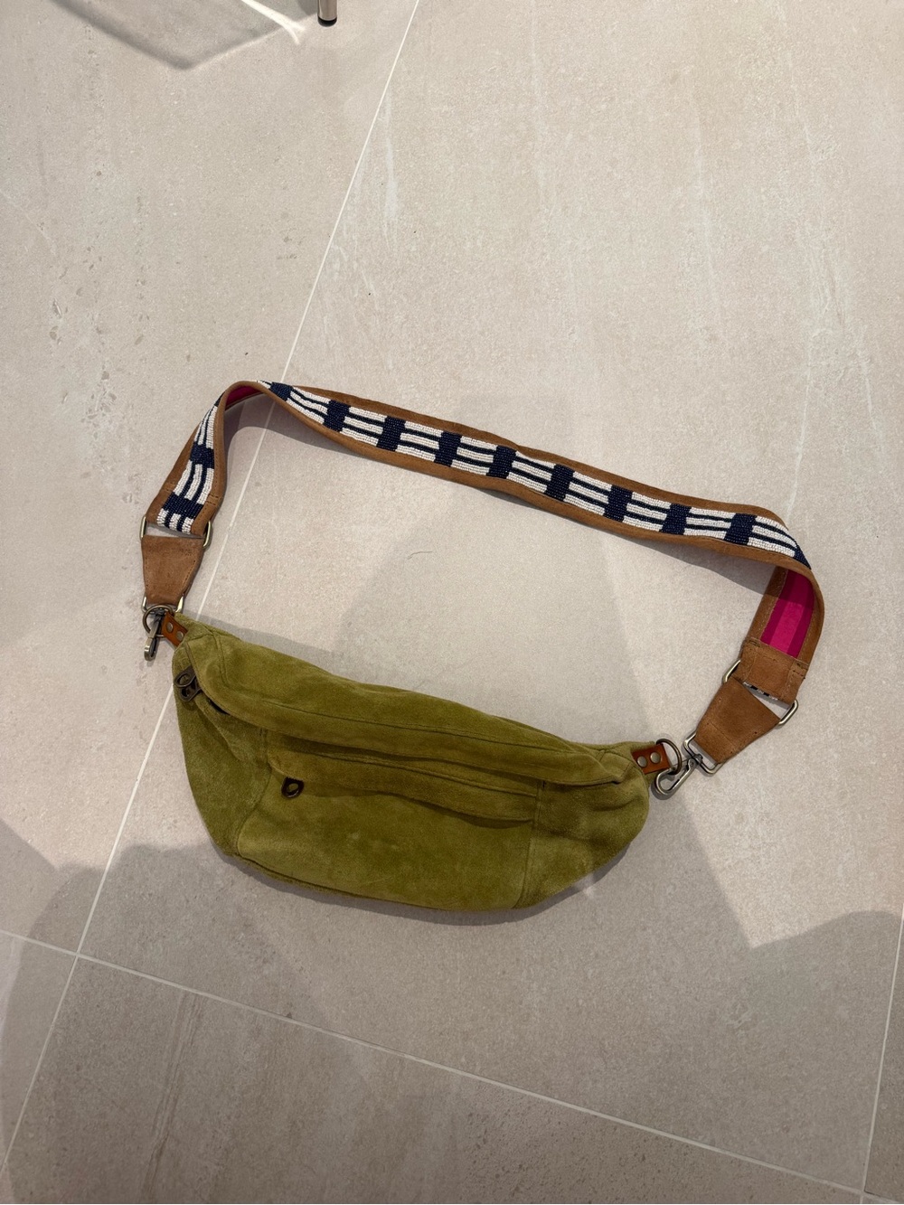 Parker Thatch Suede Sling Bag